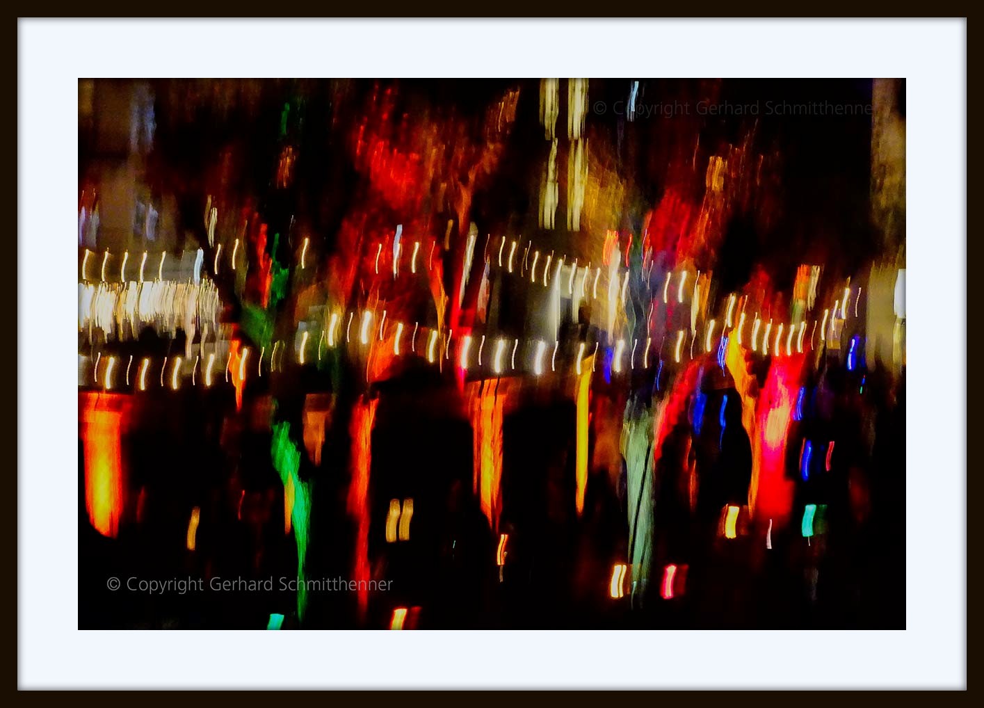 Weihnachtsbeleuchtung / Illumination Aliceplatz Bad Nauheim / "Lichtmalerei"