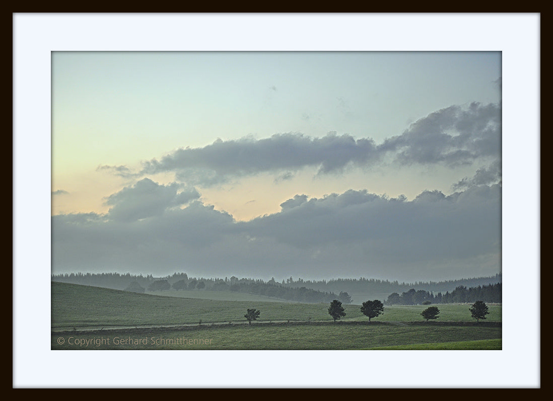 Schwarzwald Hochebene Romantik, Lichtstimmung im Stile von Caspar David Friedrich